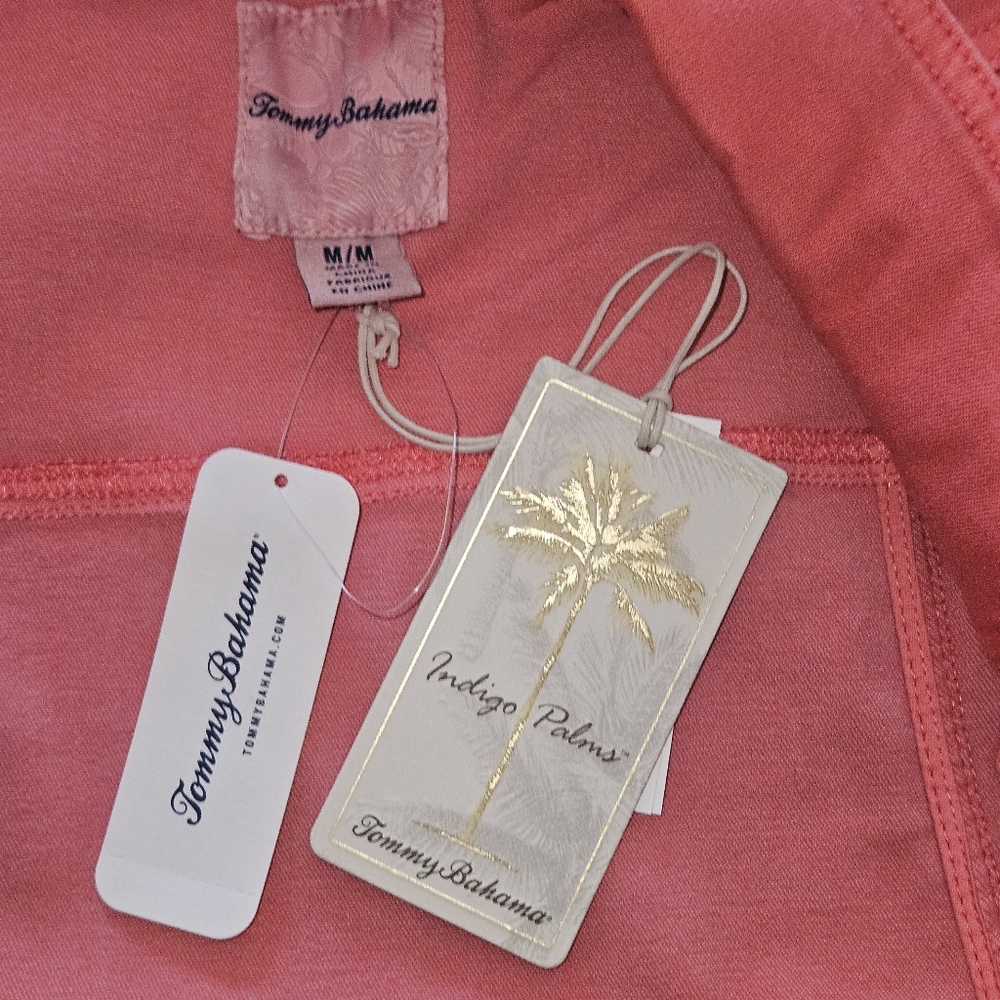 Tommy Bahama Leila Mineral Wash Button Front Denim Jacket: Lt Pomodoro: Medium - Picture 5 of 12
